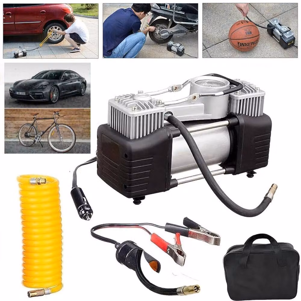 NESTLUNE Hi Speed Air Compressor Tire Inflator Pump in Black, W/D/H: 1000 x 400 x 15.5 mm – 5