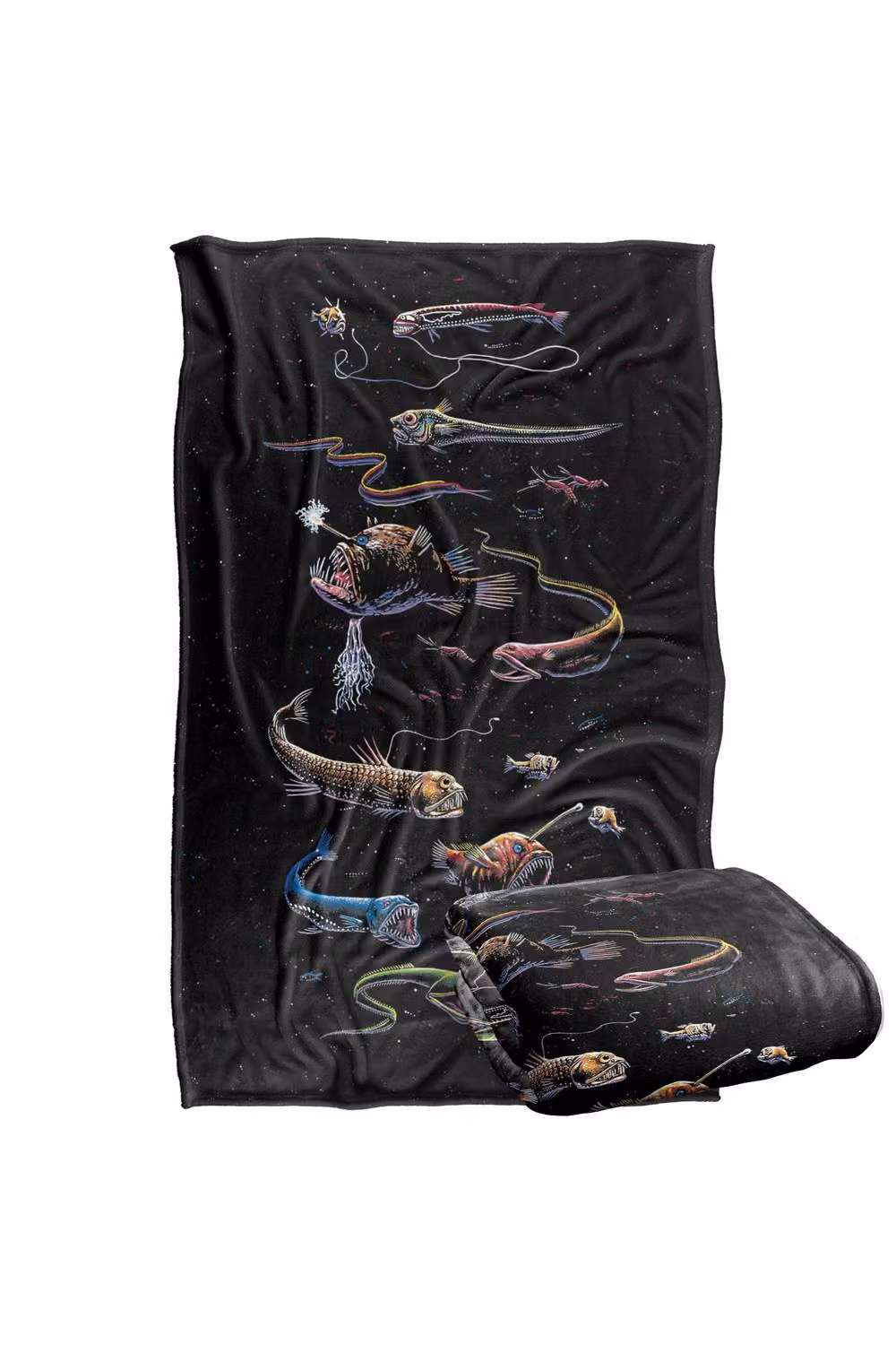JQ Licensing Royce Mcclure Way Down Deep Fish Silky Touch Super Soft Fleece Throw Blanket, Multicolour, W: 91 cm, D: 147 cm – 7