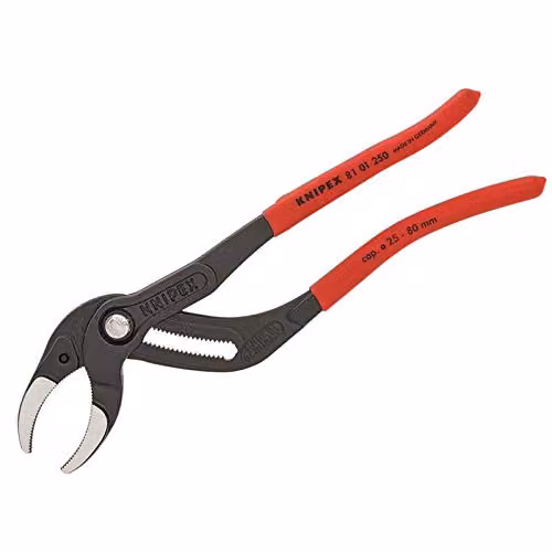 Knipex Plastic Pipe Gripping Pliers in Black and Red, 250 mm – 1