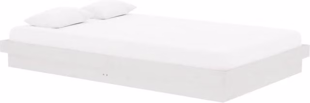 Berkfield Home Beautiful Small Double Bed Frame in White Solid Pine Wood W/D/H: 120 x 200 x 21 cm