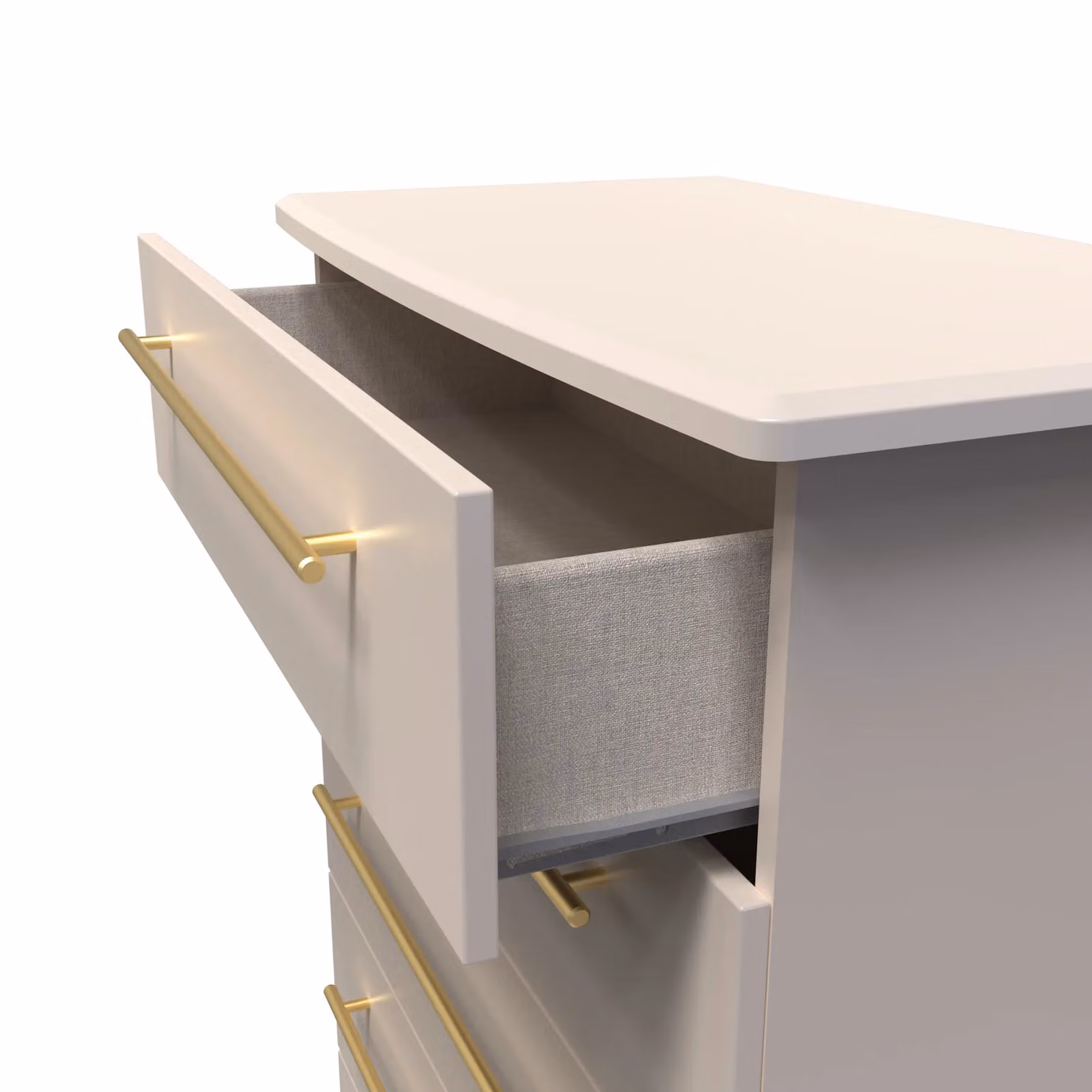Helmsley 5 Drawer Chest in Taupe Beige, Ready Assembled – 2