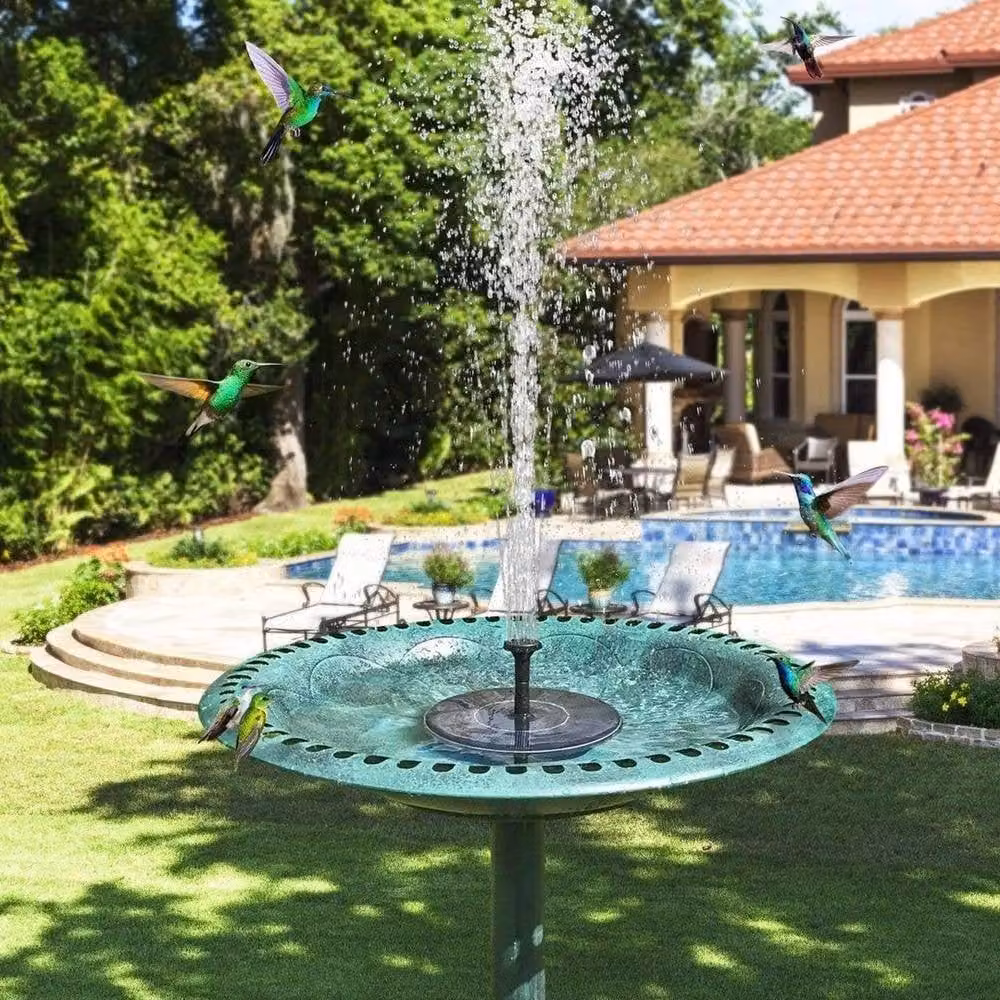 SPETLEK 1.4W Solar Fountain Pump in Black for Garden Ponds, Pools, and Aquariums – 6