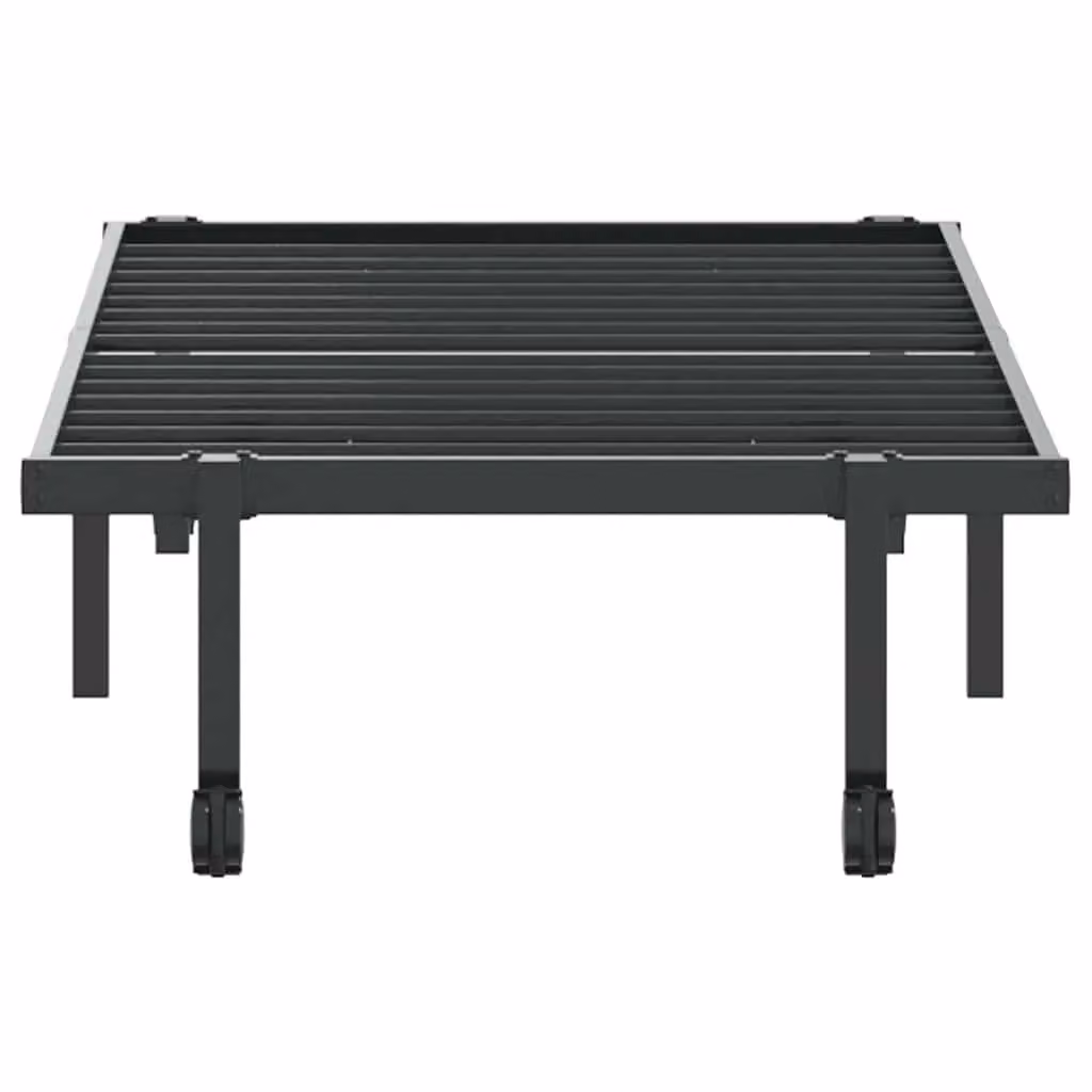 Berkfield Home Foldable Steel Bed Frame in Black, W/D/H: 75 x 190 cm – 3