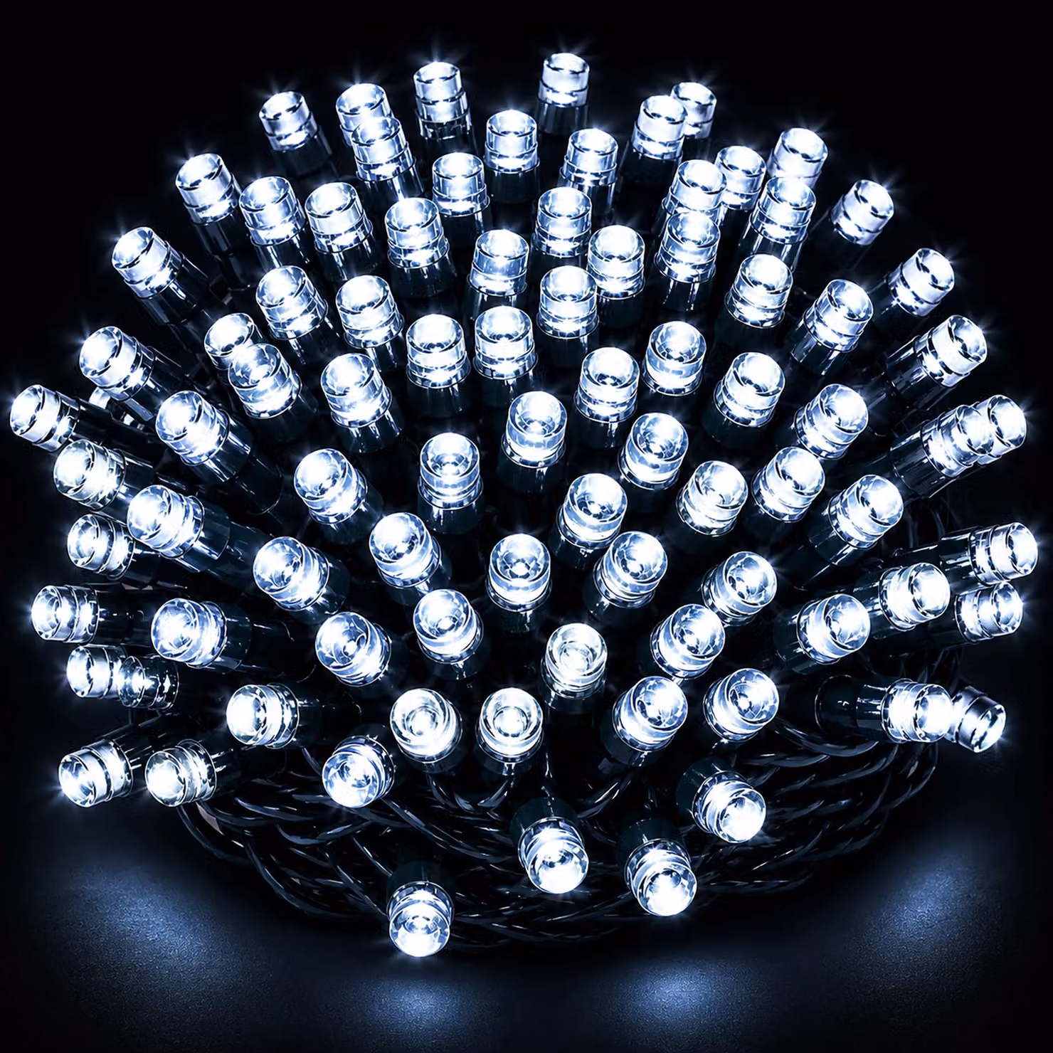 Simpa 200 LED Multi-Action Battery Operated String Lights in White – 2