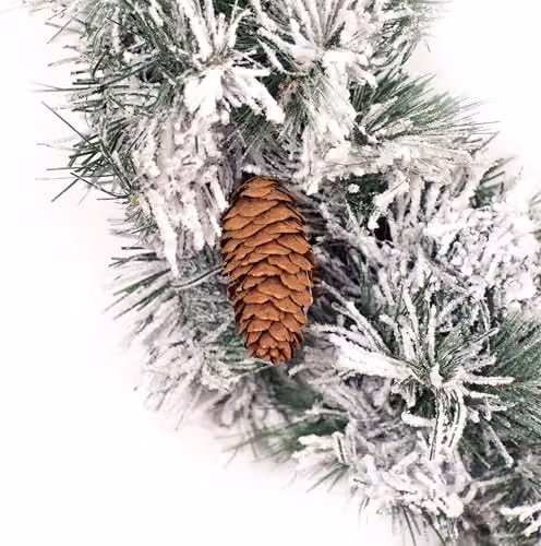 Best Artificial Frosted Colorado Pine Christmas Garland for Indoor Use, 6ft – 3