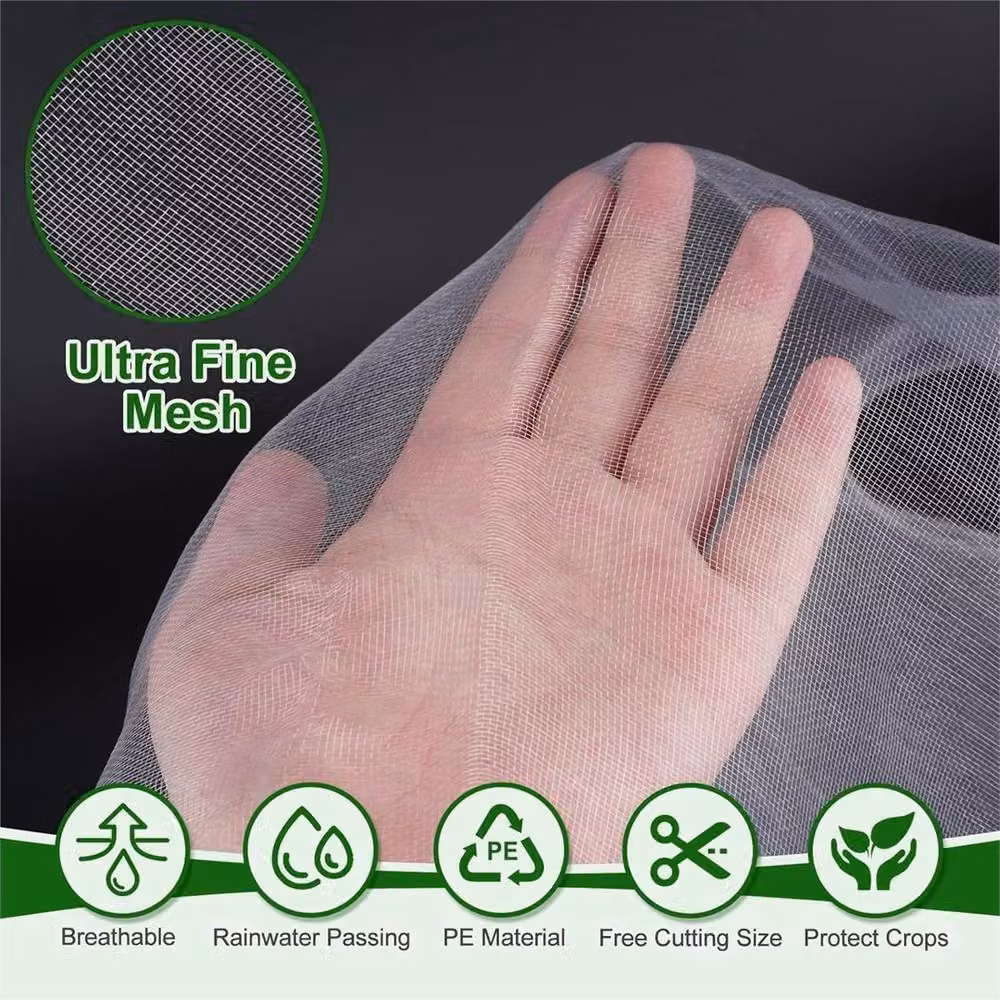Nordara White Fine Mesh Garden Netting for Protecting Plants from Birds and Insects – 3