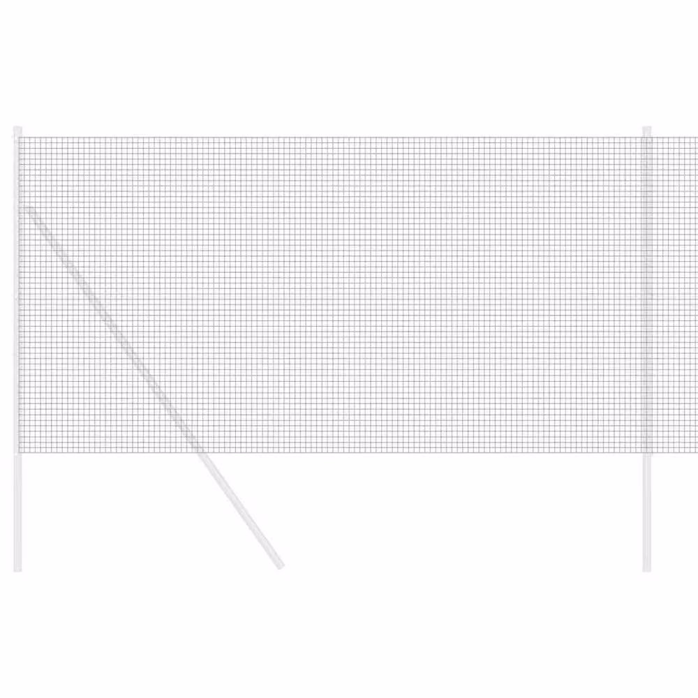 Berkfield Home Grey PVC Coated Steel Welded Wire Fence, H: 1.4 m x W: 25 m – 3