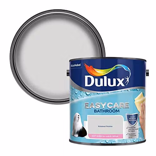 Dulux Easycare Bathroom Mould Resistant Emulsion Paint in Polished Pebble Grey, 2.5L