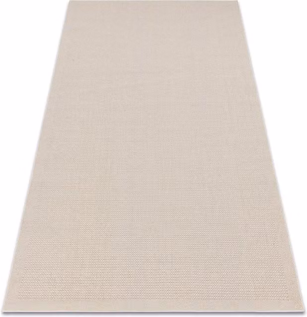 RugsX Villa Beige Wool Flat Weave Rectangular Rug W: 120 cm, D: 170 cm