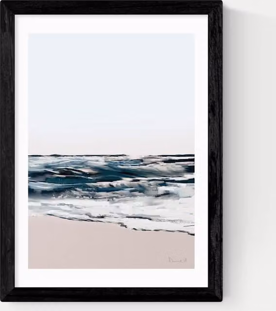 East End Prints Seashore Framed Multicolour Nature Landscape Art Print