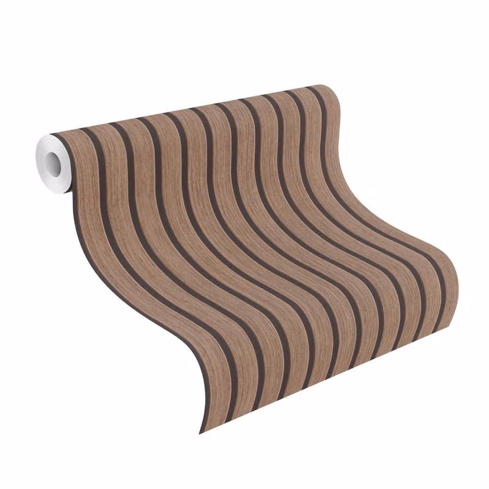 Rasch Tesa Echo 370119 Self-Adhesive Wood Look Wallpaper in Brown – 3