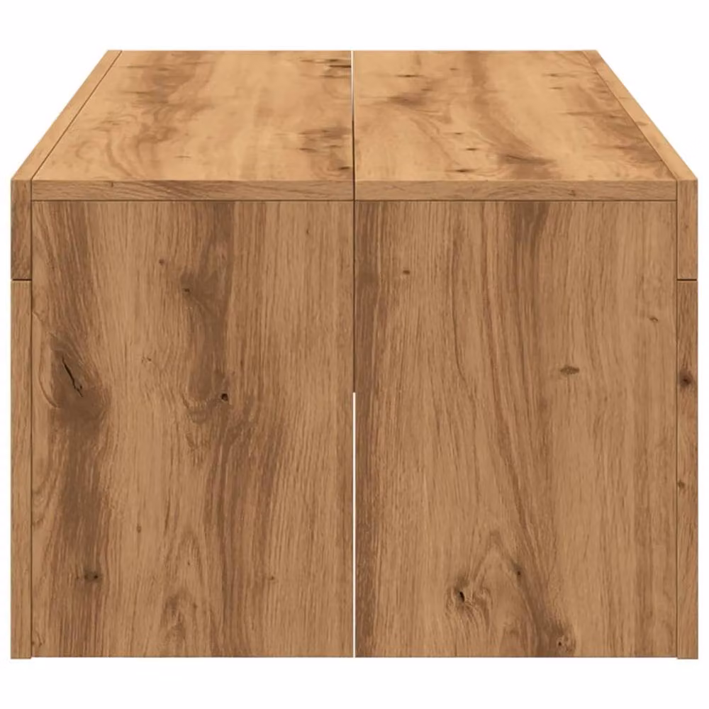Berkfield Home Modern Artisan Oak Coffee Table, Brown, W/D/H: 102 x 50 x 35 cm – 3