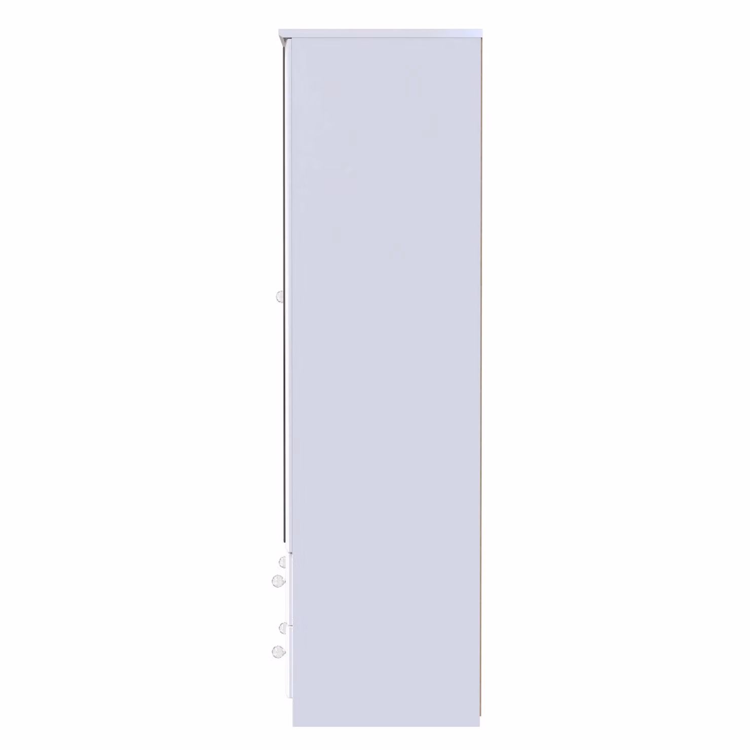 Ready Assembled 2 U Stratford White Glossy 2 Door 2 Drawer Mirrored Wardrobe – 2
