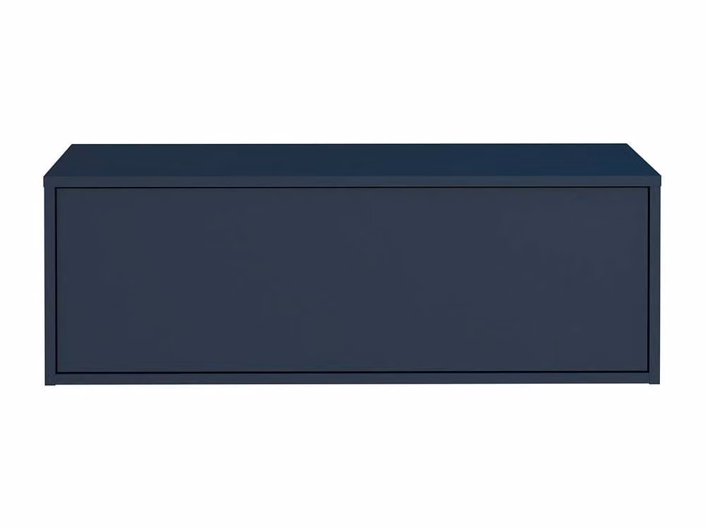 Vente-unique TEANA II Wall-Mounted Bathroom Vanity Unit in Midnight Blue – 2