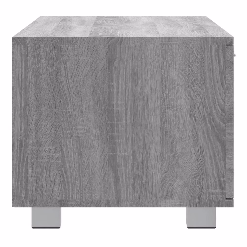 Berkfield Home Modern Grey Sonoma TV Cabinet, W: 140 cm, D: 40.5 cm, H: 35 cm – 3
