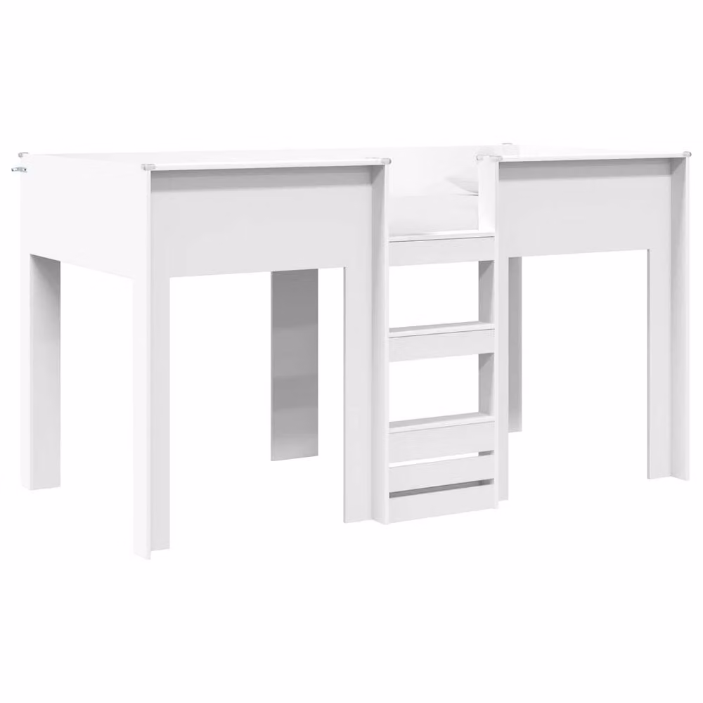 Berkfield Home Modern Two-Level Bunk Bed for Children in White, Engineered Wood, W/D/H: 90 x 190 cm – 2