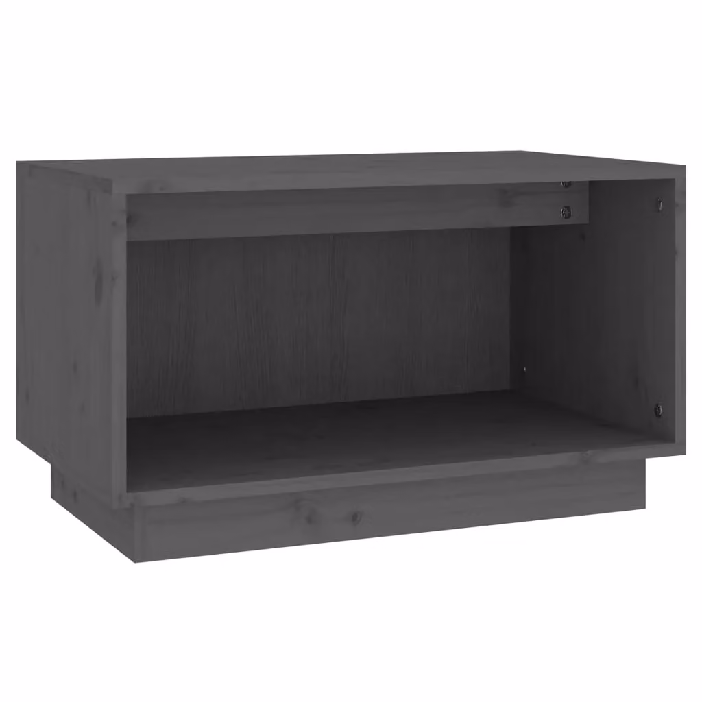 Berkfield Home Grey Rustic Solid Wood Pine TV Cabinet W/D/H: 60 x 35 x 35 cm – 2
