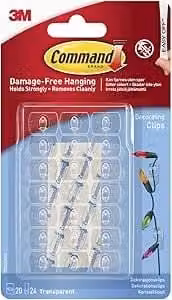 3M Command Transparent Decorating Clips – 1