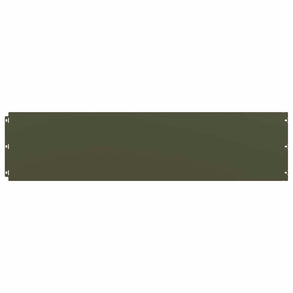 Berkfield Home Lawn Edgings, 20 Pieces, Olive Green, Cold-rolled Steel, H x W: 103 x 25 cm – 2