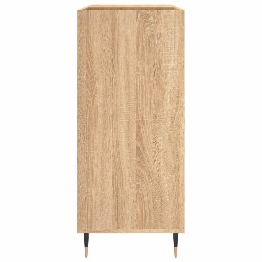 Berkfield Home Sonoma Oak Record Cabinet in Light Brown, W: 84.5 cm, D: 38 cm, H: 89 cm – 2