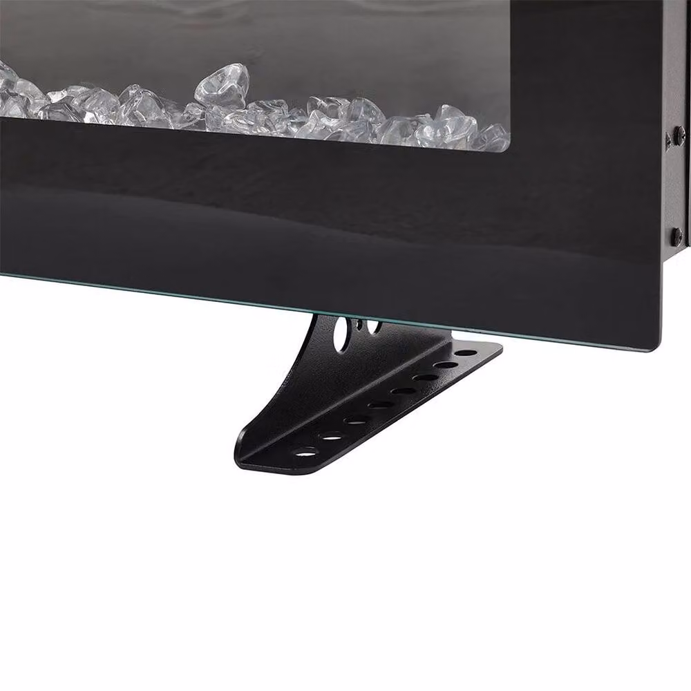 FORGEVIO 50 Inch Wide Wall Mounted LED Fireplace in Black – 5