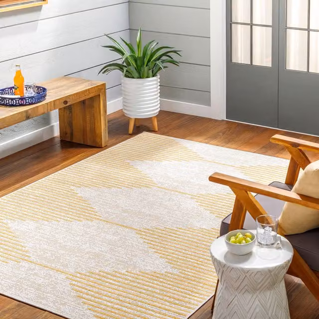 Livabliss Aegean-Global Yellow In- & Outdoor Boho Rug, W: 200 cm, D: 275 cm – 1
