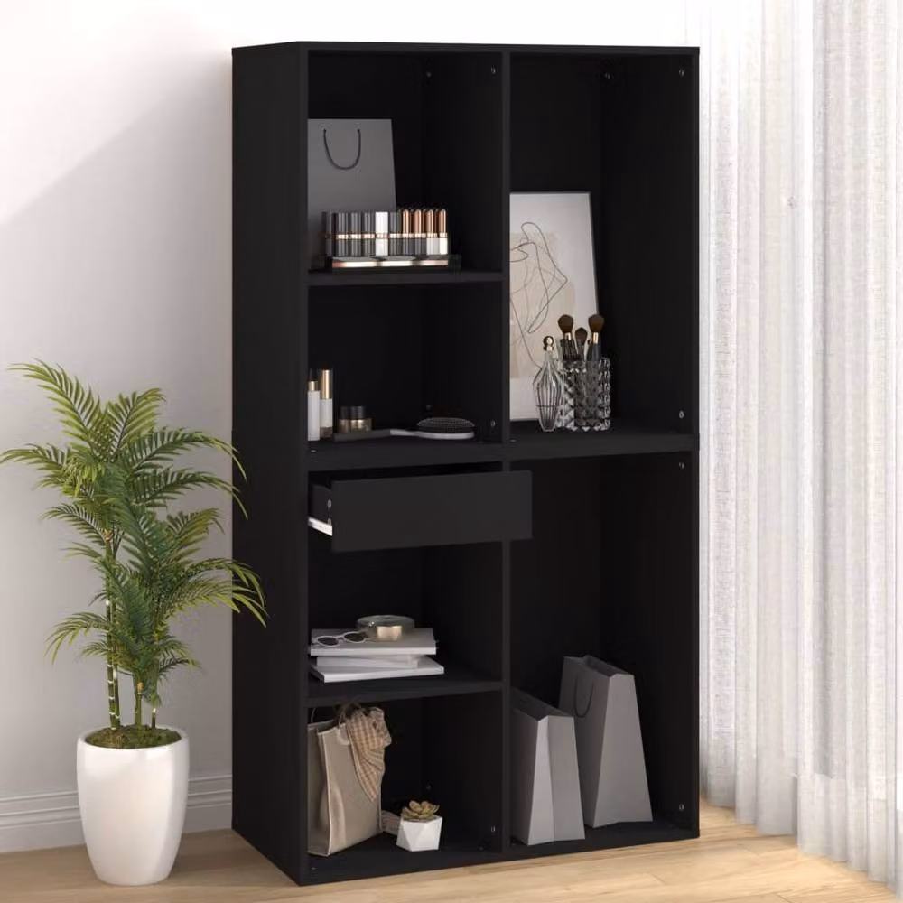 Berkfield Home Elegant Cosmetic Cabinet in Black, W/D/H: 80 x 40 x 75 cm – 3