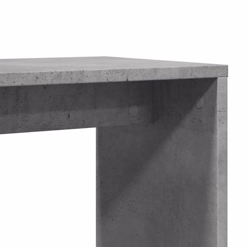 Berkfield Home Set of 2 Side Tables in Concrete Grey, Engineered Wood, W/D/H: 50 x 30 x 50 cm – 6
