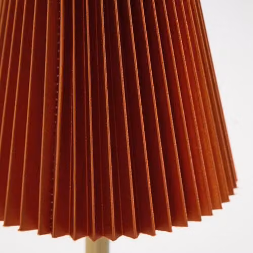 OHS Rechargeable USB Cordless LED Table Lamp in Burnt Orange and Rust with Gold/Brass Accents – 2