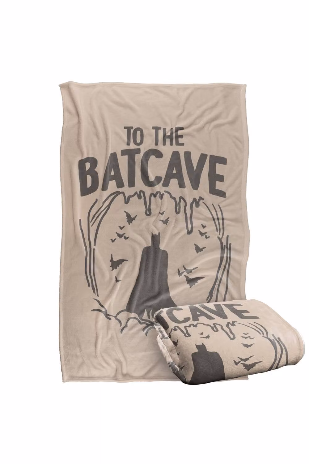 Warner Bros. Batman The Og Man Cave Super Soft Fluffy Polyester Throw Blanket in Multicolour and Beige, Large – 2