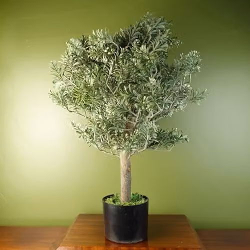 Leaf Artificial Artemisa Evergreen Shrub Plant in Green, H 70 cm x W 40 cm x D 40 cm – 1
