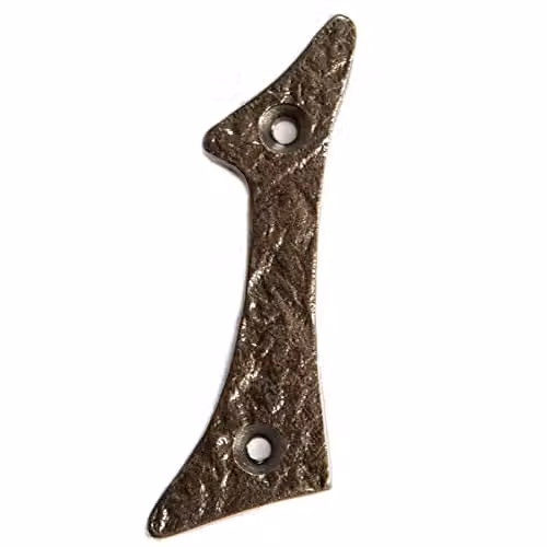 Hammer and Tongs Rustic Iron Number 1 Wall Decor in Grey, Height: 8 cm – 1