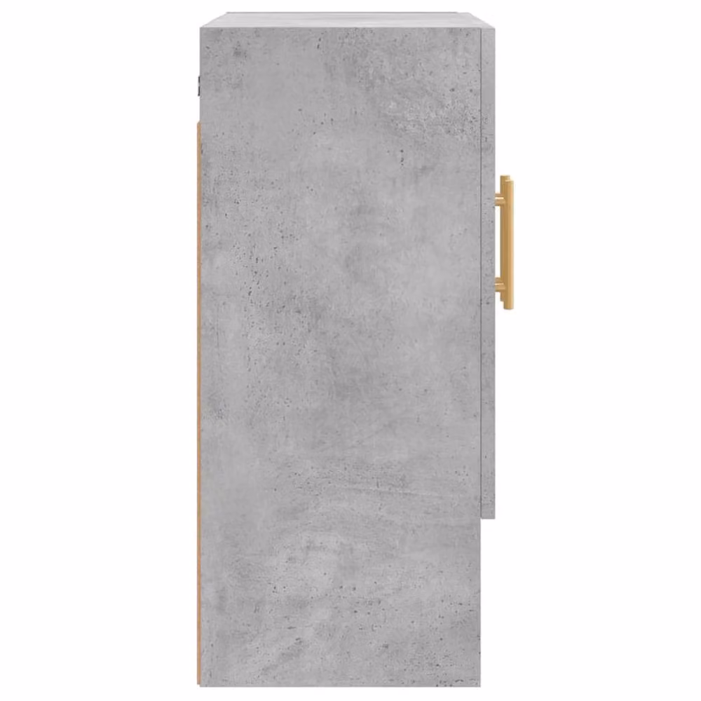 Berkfield Home Wall Mounted Cabinet in Concrete Grey, W: 60 cm, D: 31 cm, H: 70 cm – 3