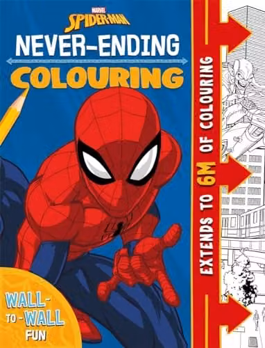 Marvel Spider-Man Never-Ending Colouring 6-metre Pull-out Colouring Scene