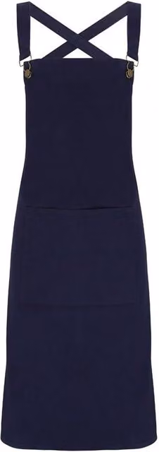 Premier Barista Cross Back Bib Apron in Blue – 1