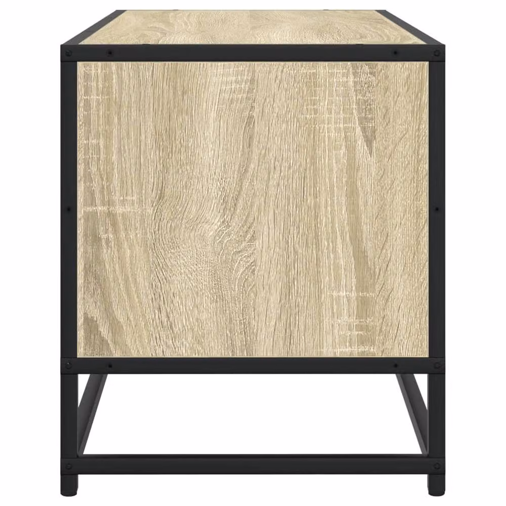 Berkfield Home Industrial TV Cabinet in Beige Sonoma Oak, W/D/H: 80 x 40 x 40 cm – 5