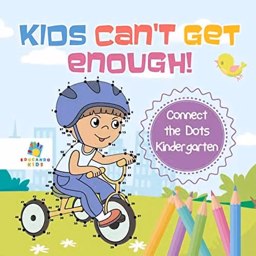 Educando Kids Connect the Dots Kindergarten Activity Book, Multicolour, 21.59 cm