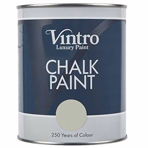 Vintro Chalk Paint in Verdant Green, 1 Litre, Ultra Matt Water-Based Finish – 1