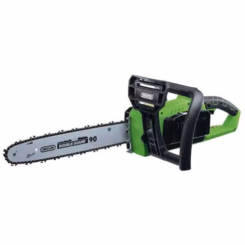 Draper D20 40V Rechargeable Battery Chainsaw in Green and Black – 1