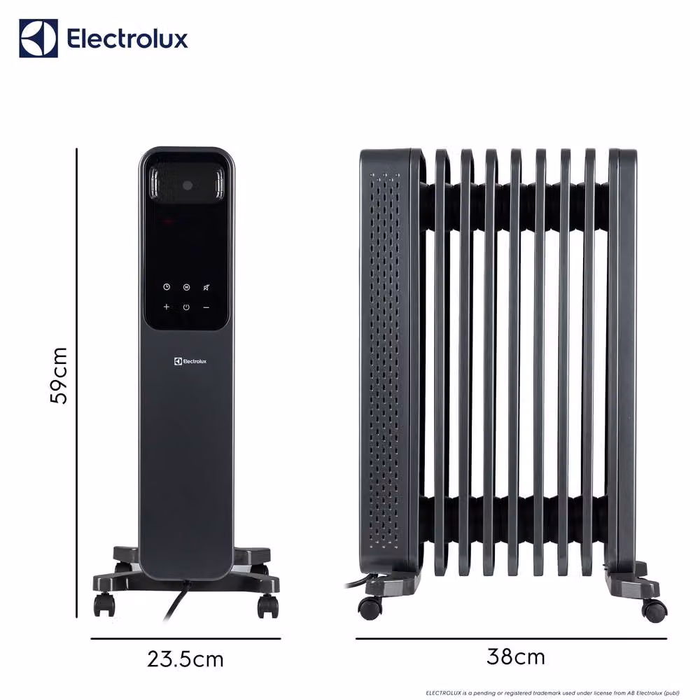Electrolux 2000W Oil Filled Radiator in Grey – 5