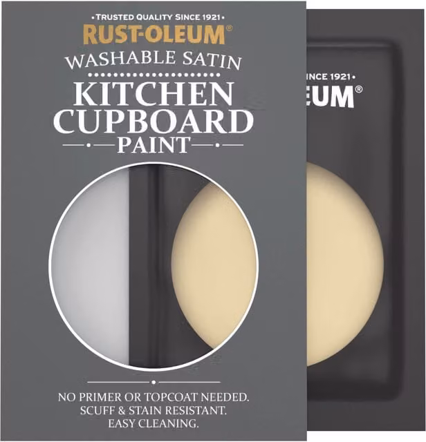 Rust-Oleum Kitchen Cupboard Satin Finish Tester Sachet in Sandstorm, 10ml