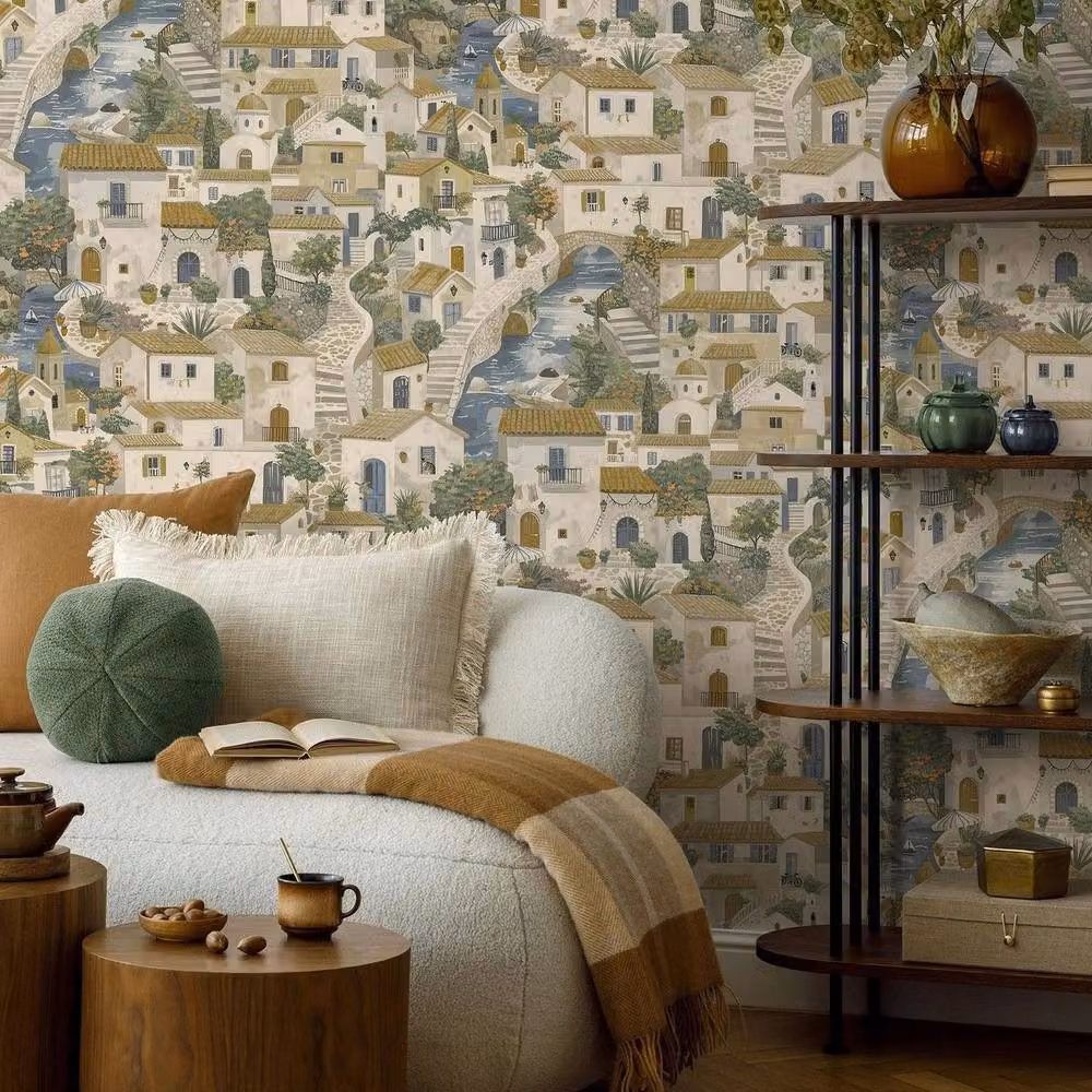 Holden Décor Italian Buildings Textured Non-Woven Vinyl Wallpaper in Beige – 2