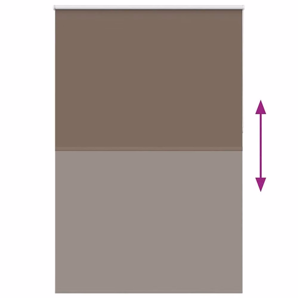Berkfield Home Brown Blackout Fabric Roller Blind W/H: 150 x 210 cm – 3