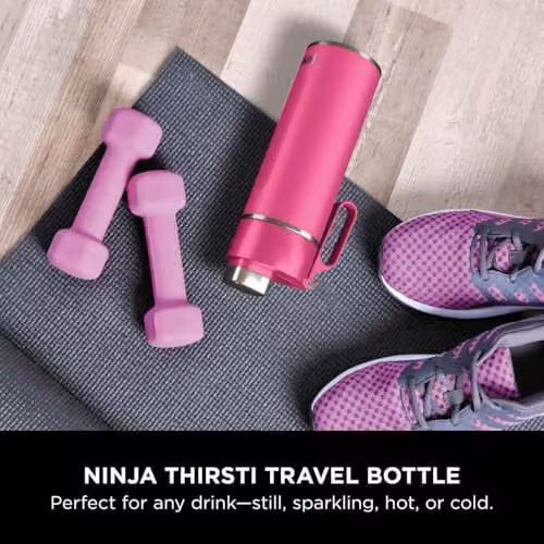 Ninja Thirsti Vacuum Insulated Stainless Steel Water Bottle and Flask, Pink, 700 ml – 2
