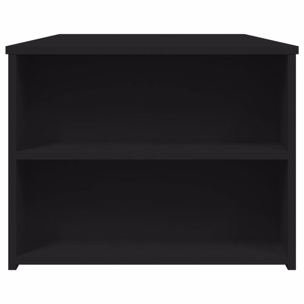Berkfield Home Black Rectangular Coffee Table in Engineered Wood W/D/H: 102 x 55 x 42 cm – 4