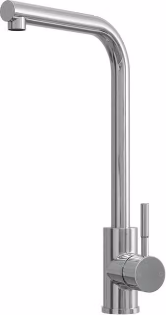 Balterley L-Neck Kitchen Sink Mixer Tap, Chrome Finish in Silver – 1