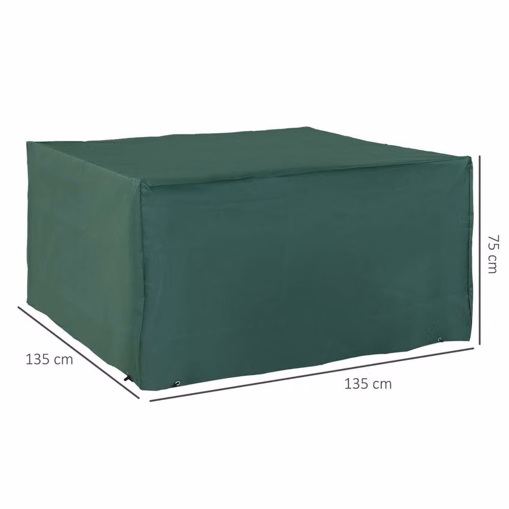 EONLION UV Rain Protective Cover in Green, W/D/H: 135 x 135 x 75 cm – 2