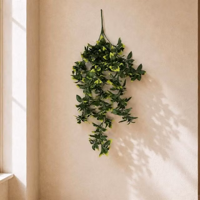 Leaf Green Hanging Artificial Pothos Plant, UV and Fire Resistant, Height: 71 cm – 1