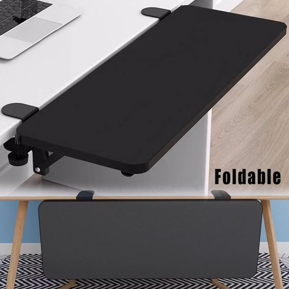 FORGEVIO Ergonomic Desk Extender Tray in Black – 6