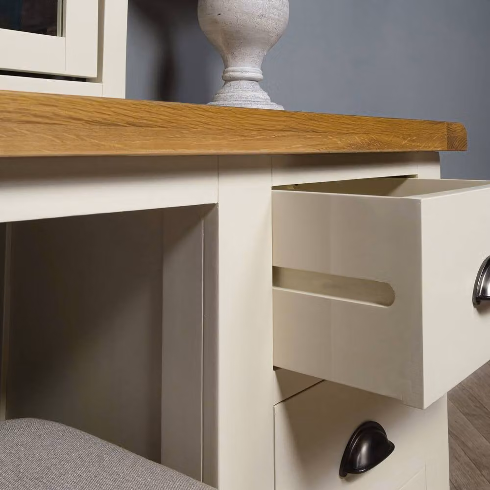 Elm Home And Garden White Painted Oak Dressing Table – 5